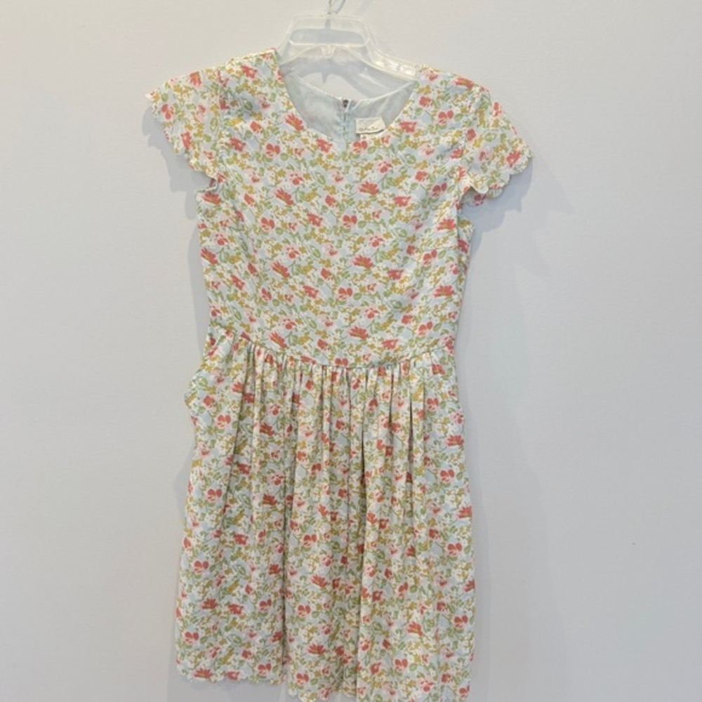 BEAUTIFUL Matilda Jane Women’s Poppy  Scalloped Sleeve / Hem Dress Sz 6. AN